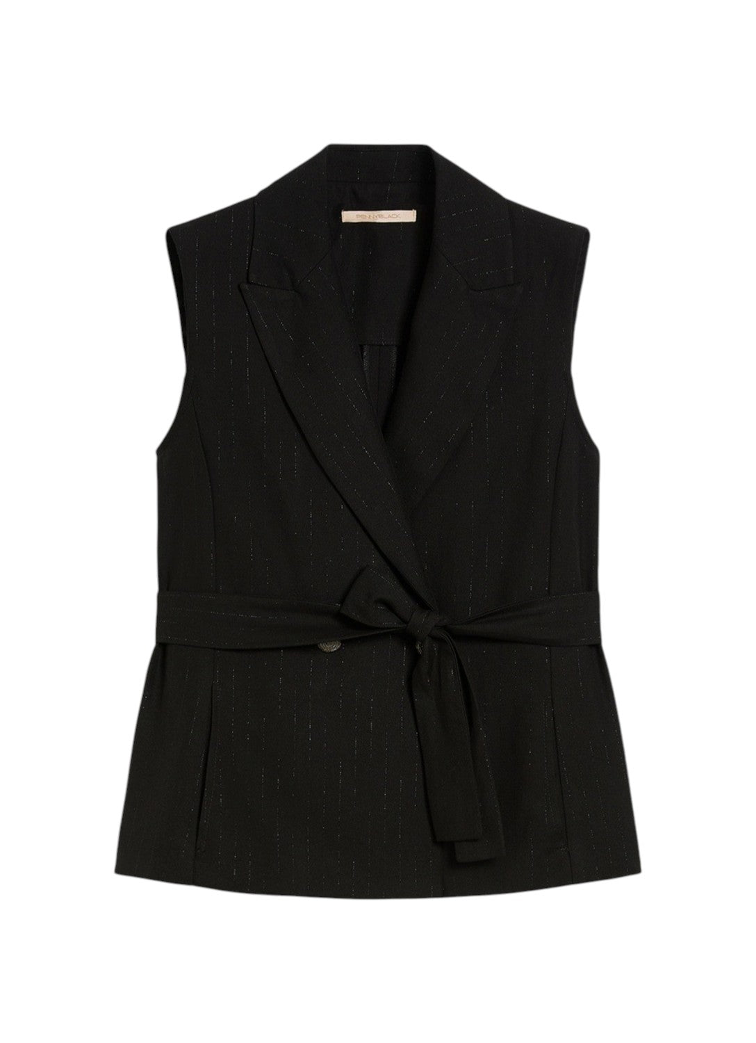 PENNYBLACK Gilet Pennyblack donna 2611151032200 002 Girello a disegno gessato lamé Nero<BR/> 2611151032200 002 