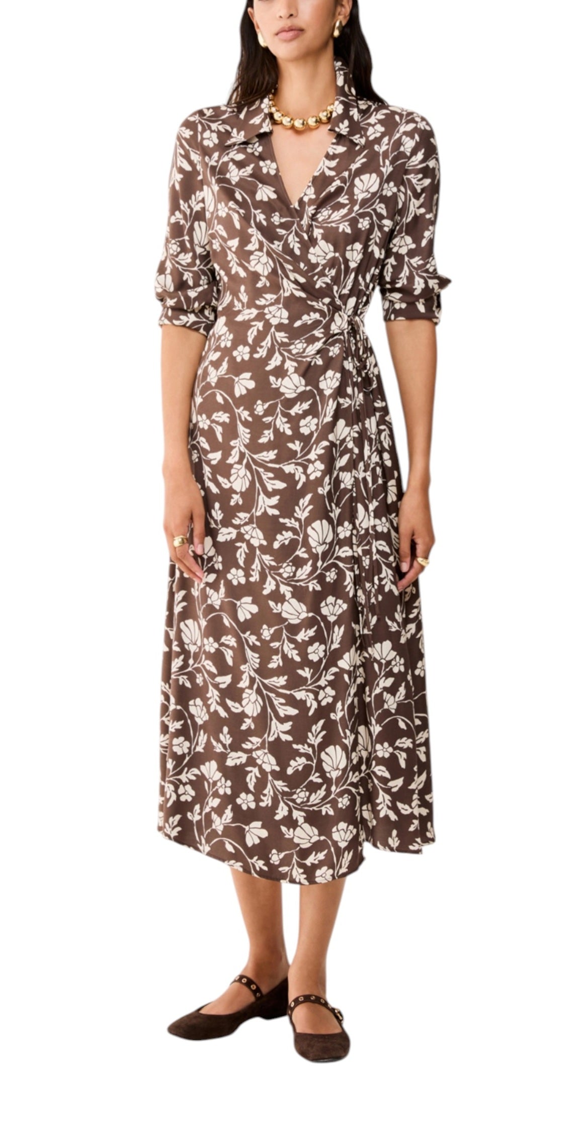 PENNYBLACK Abito Pennyblack donna 2611221233200 010 Albino Fantasia Floreale Avorio Marrone<BR/> 2611221233200 010 
