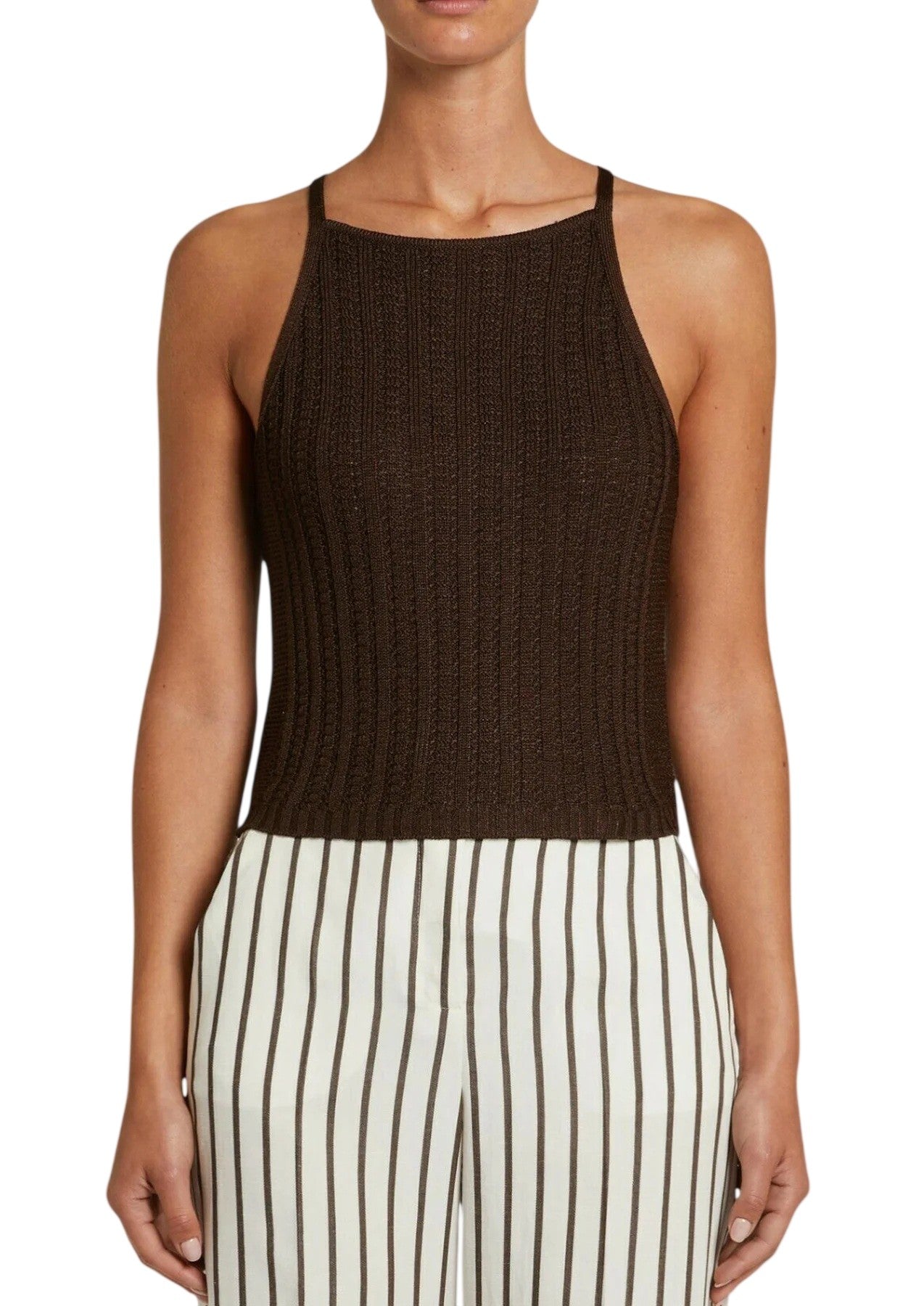 PENNYBLACK Top Pennyblack donna 2611361263200 002 Ananas a coste Marrone<BR/> 2611361263200 002 