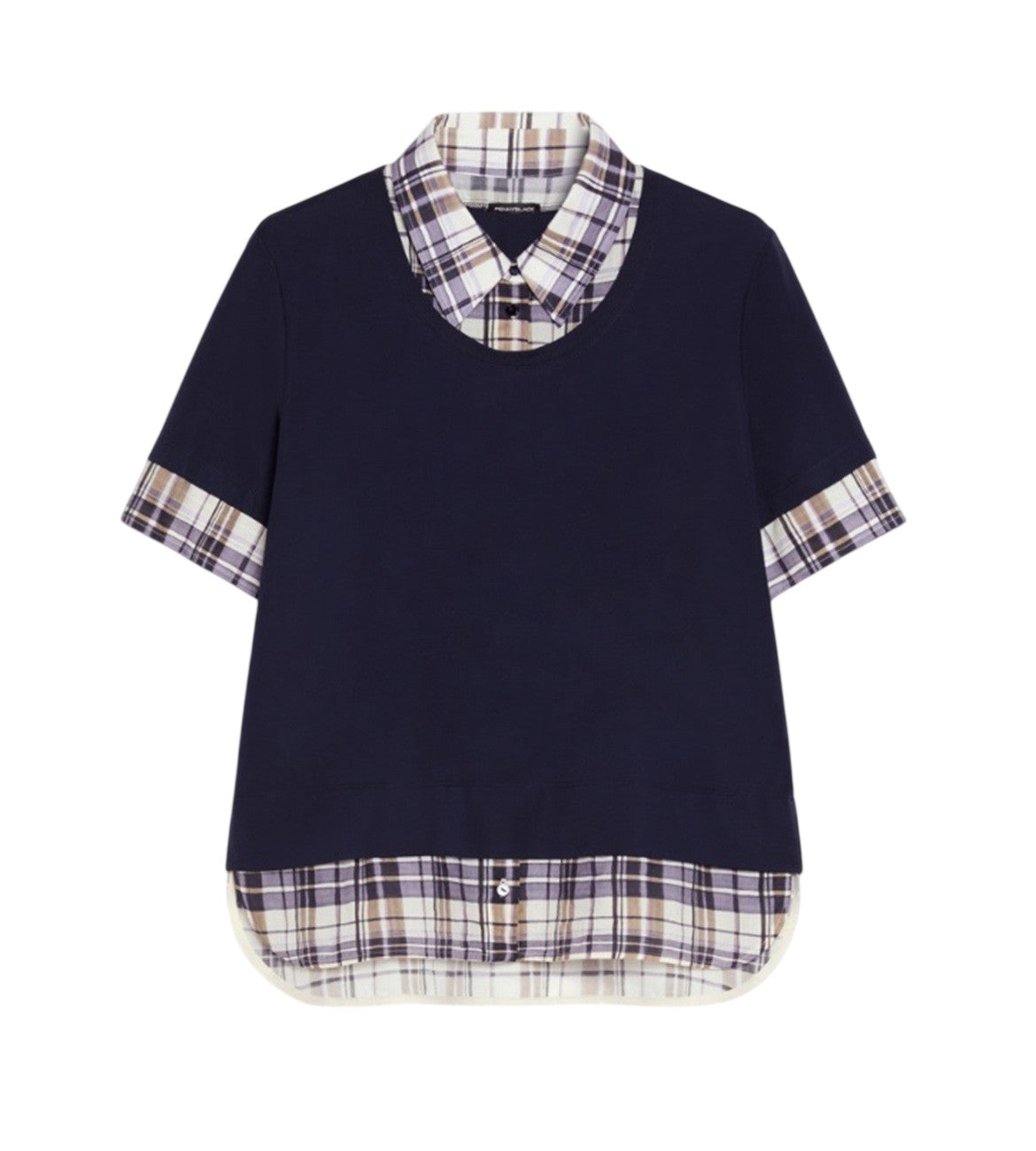 PENNYBLACK T-shirt Pennyblack donna 2611971047200 003 Fragore in jersey e voile Blu<BR/> 2611971047200 003 