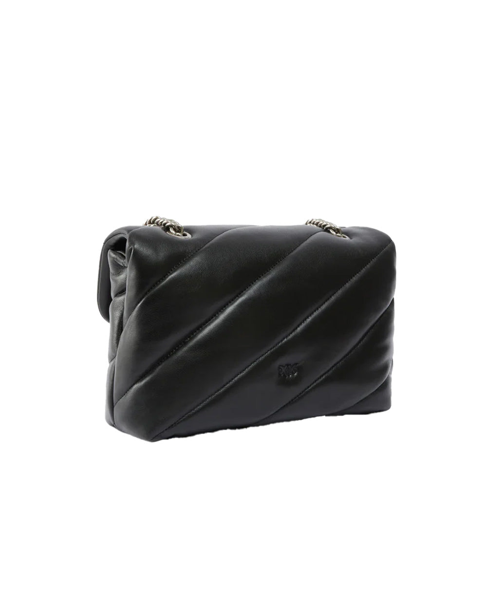 PINKO Borsa PINKO donna CLASSIC LOVE BAG PUFF 100038A0F2 Nera nappa pelle trapuntatura tracolla argento 100038A0F2 Z99O 