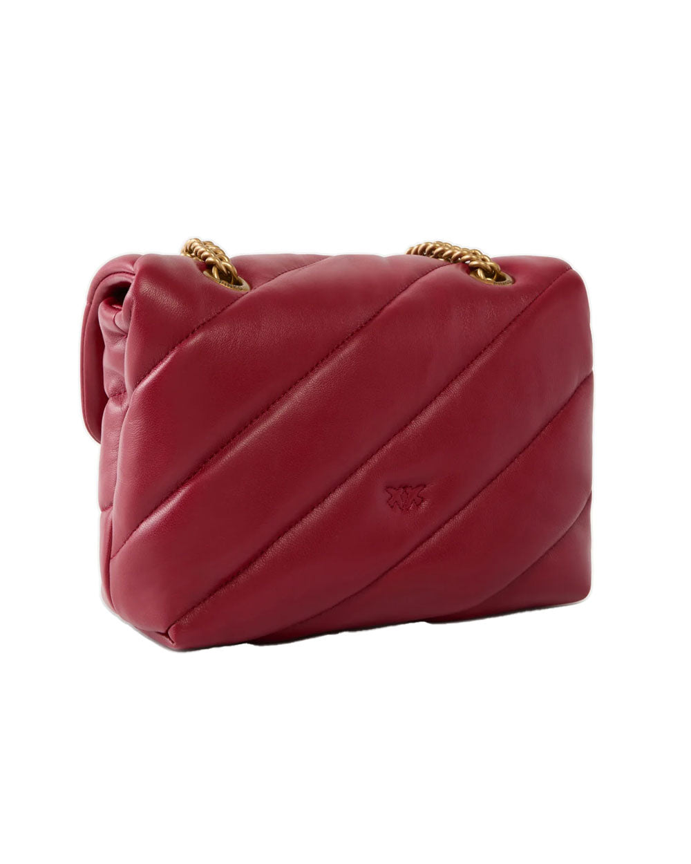 PINKO Borsa PINKO donna MINI LOVE BAG PUFF 100039A0F2 rossa nappa pelle oro trapuntatura tracolla 100039A0F2 RR8 