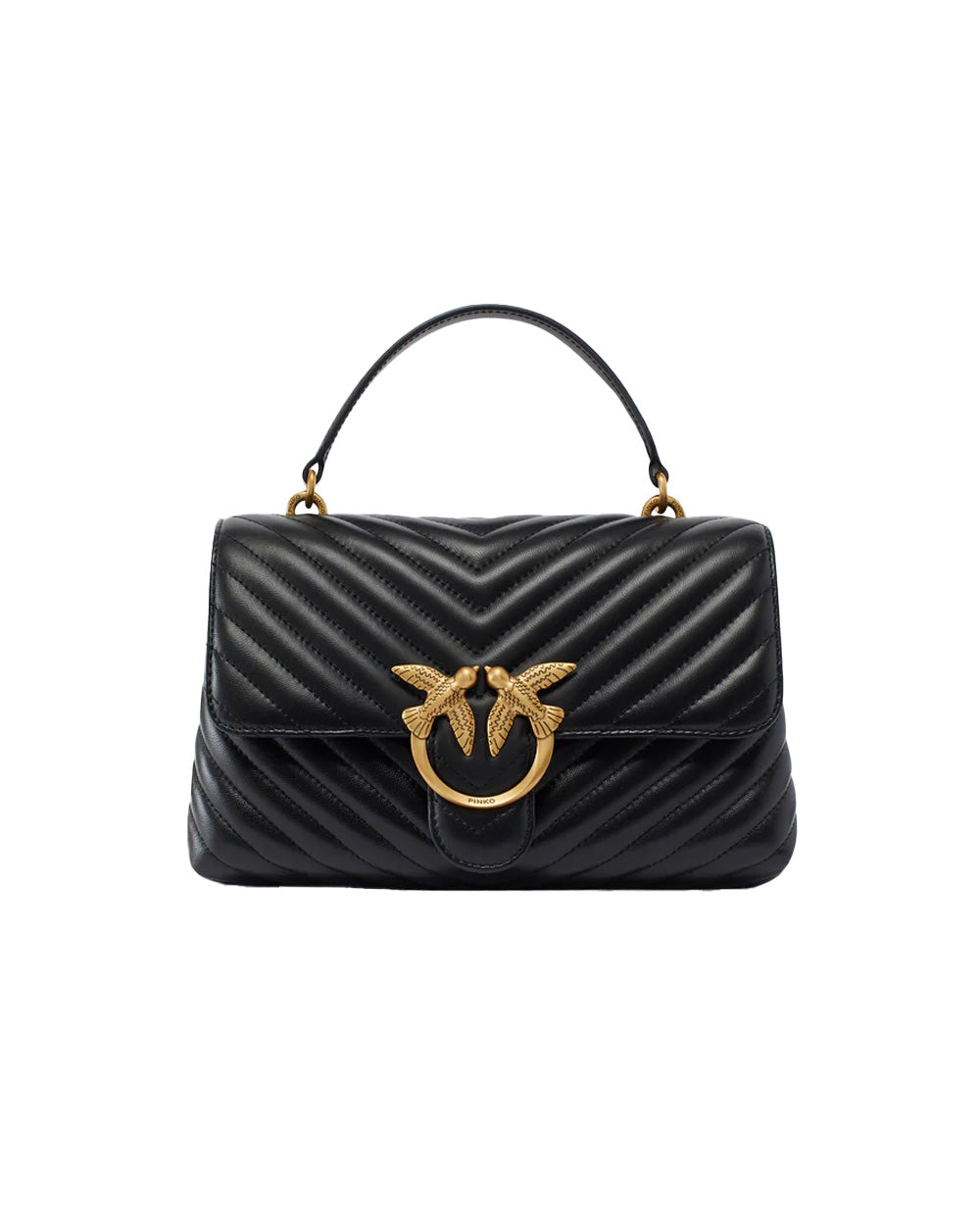 PINKO Borsa PINKO donna LOVE LADY PUFF CLASSIC CL 100043A0GK Nera oro nappa trapuntata fibbia tracolla 100043A0GK Z99Q 
