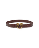 Cintura Pinko donna 100125A0F1 Love Birds bordeaux pelle 3cm