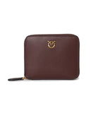 Portafoglio Pinko donna 100249A0F1 bordeaux oro zip around pelle