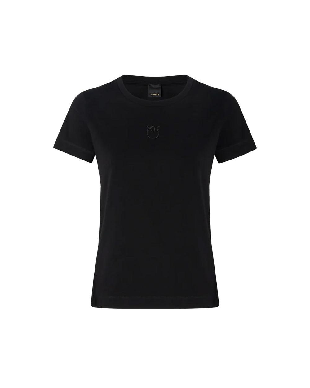 PINKO T-shirt PINKO donna 100355A339 Nera cotone mezza manica girocollo 100355A339 Z99 
