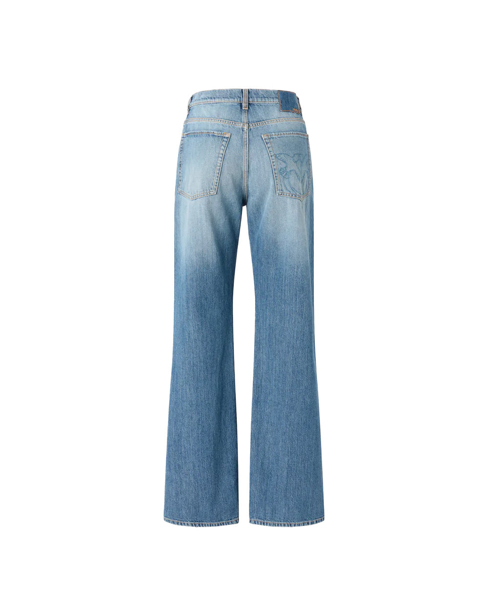 PINKO Jeans PINKO donna WANDA WIDE LEG 101733A323 Blu cotone denim cinque tasche gamba ampia 101733A323 PJO 