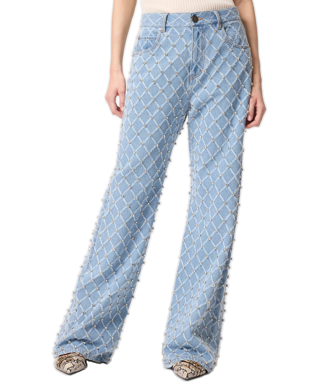 PINKO Jeans Pinko donna Wanda wide 101733A32N blu chiaro 101733A32N PJE 