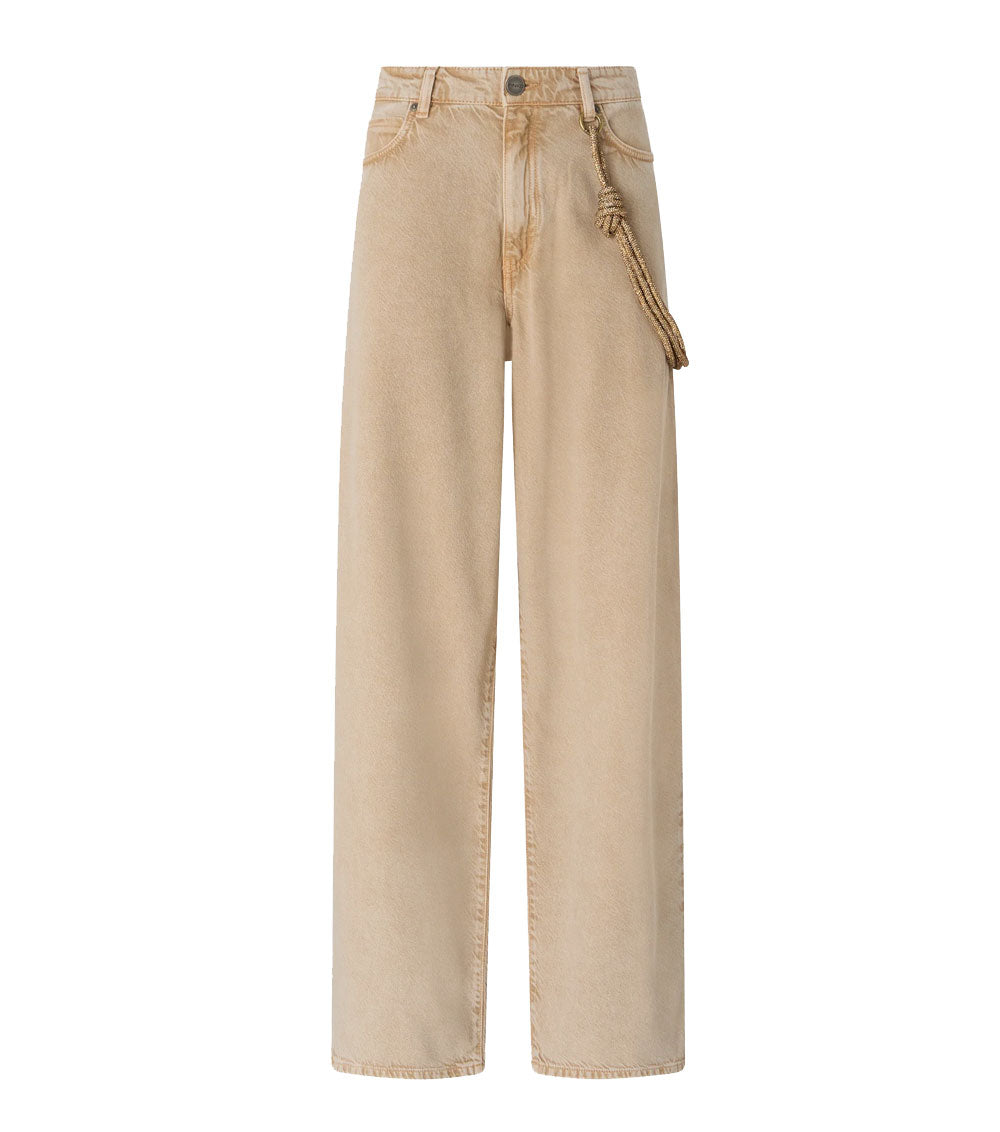 PINKO Jeans Pinko donna 104601A33R Lauryn beige corda gioiello<BR/> 104601A33R C88 
