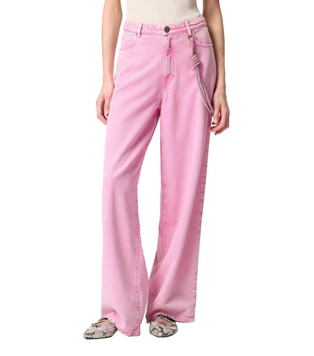 PINKO Jeans Pinko donna 104601A33R Lauryn rosa corda gioiello<BR/><BR/> 104601A33R P44 