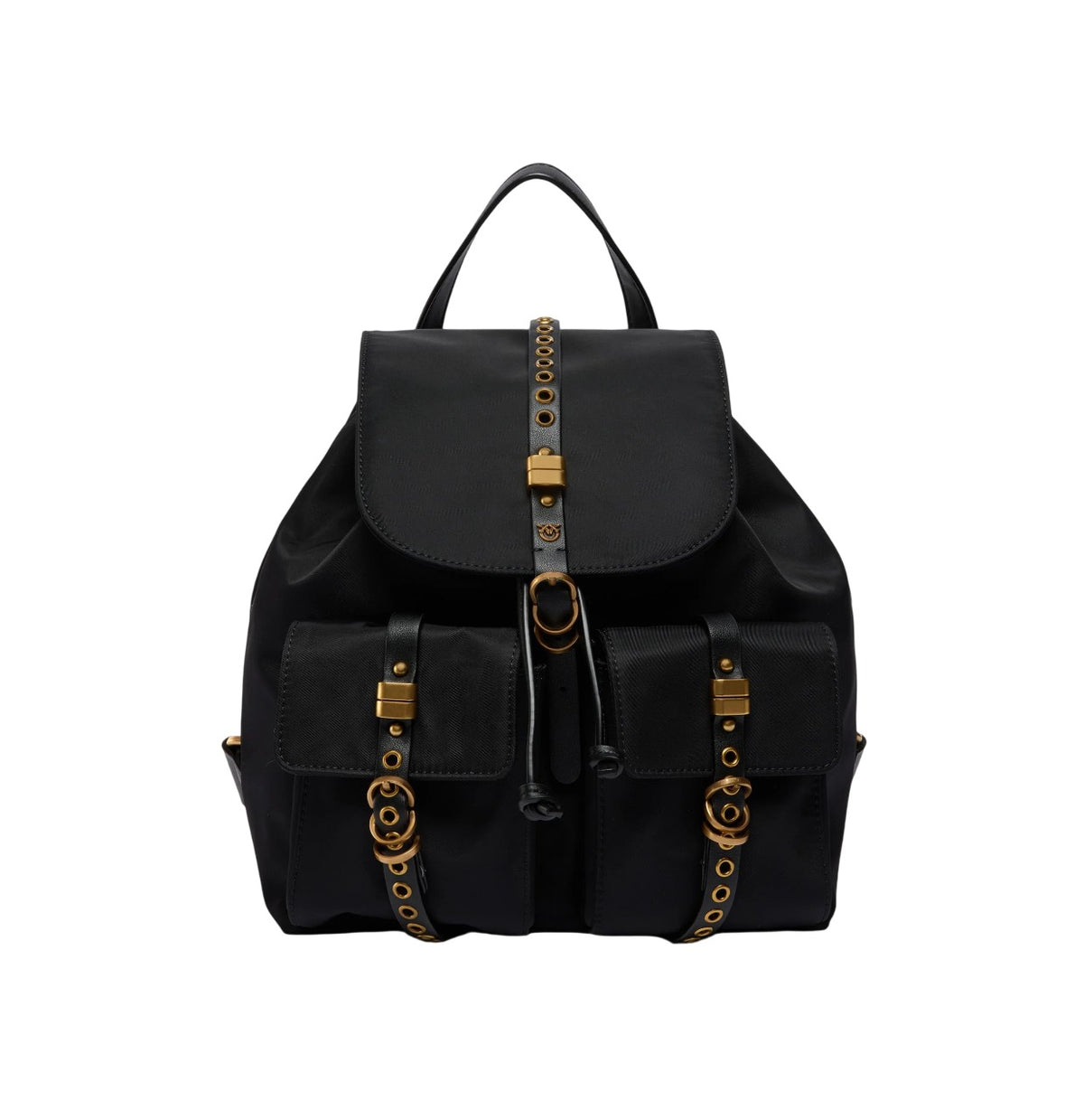 PINKO Zaino Pinko donna 106051A358Z 99Q classic medio in nylon Nero <BR/> 106051A358 Z99Q 
