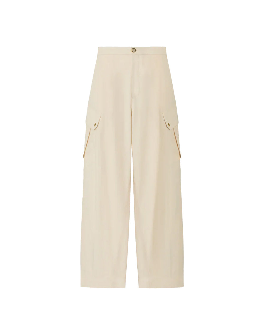 PINKO Pantalone PINKO donna ROSALIN 106278A2ER Beige cotone twill linea ampia tasche<BR/> 106278A2ER C03 