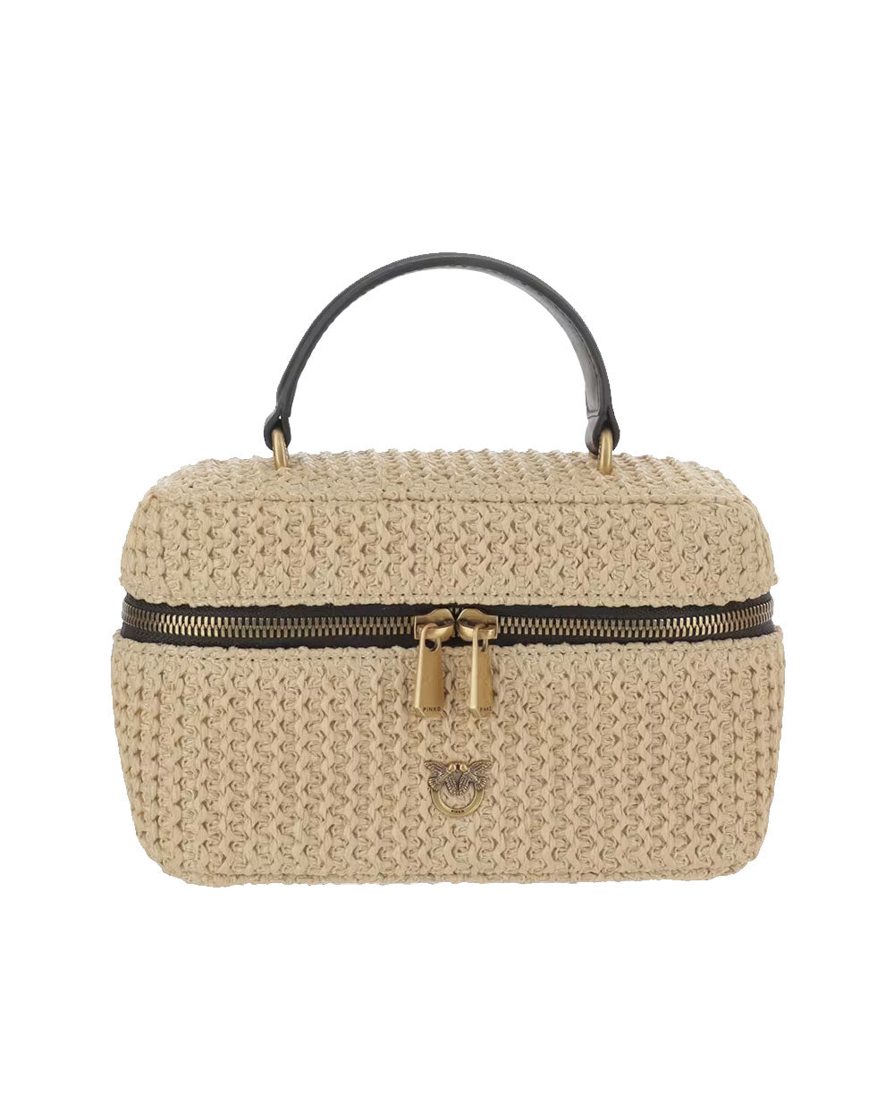 PINKO Beauty case Pinko donna 106382A0GK Vanity soft mini rafia tracolla 106382A391 C24Q 