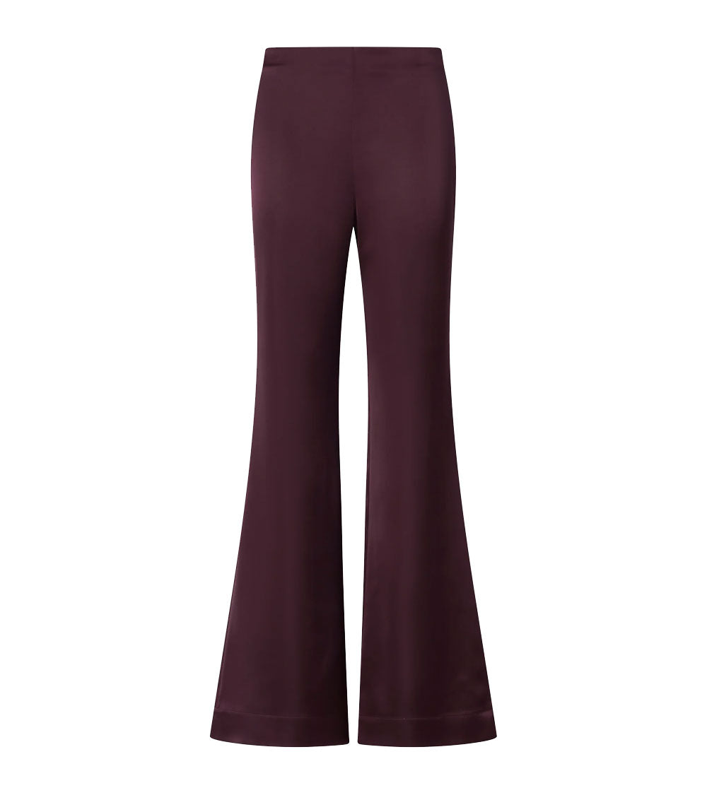 PINKO Pantaloni donna Pinko 106434A361 Pinolo bordeaux satin stretch svasati<BR/><BR/> 106434A361 R57 