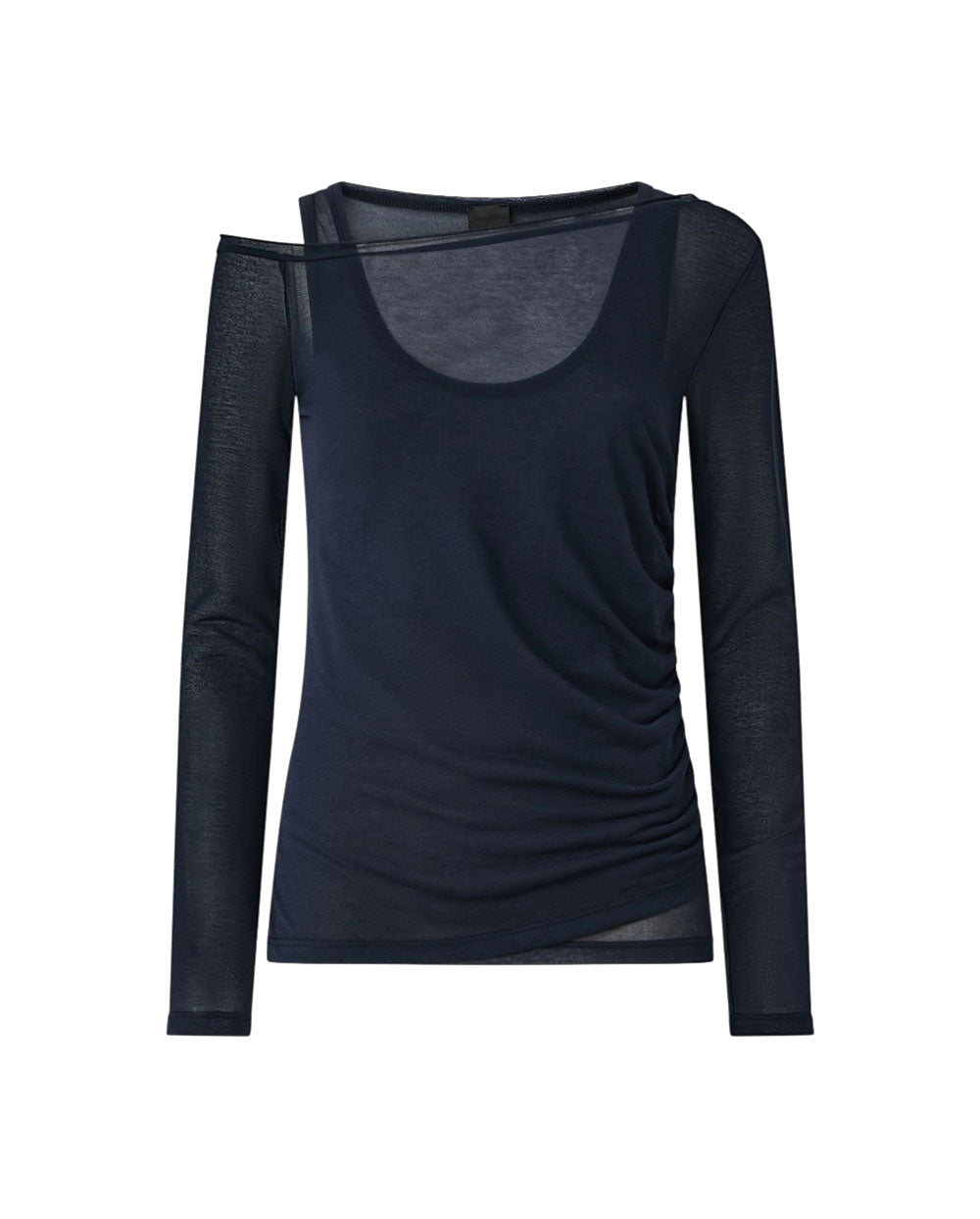 PINKO T-shirt Pinko donna 106456A2CL Justine blu semitrasparente 106456A2CL G56 