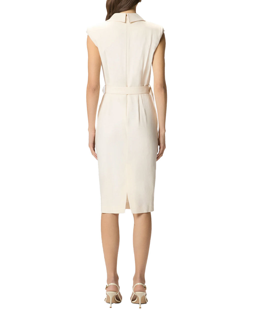 PINKO Abito donna Pinko 106565A2W6 Amandine crema midi portafoglio cintura<BR/><BR/> 106565A2W6 C00 