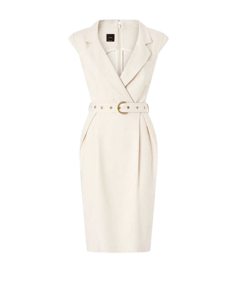 PINKO Abito donna Pinko 106565A2W6 Amandine crema midi portafoglio cintura<BR/><BR/> 106565A2W6 C00 