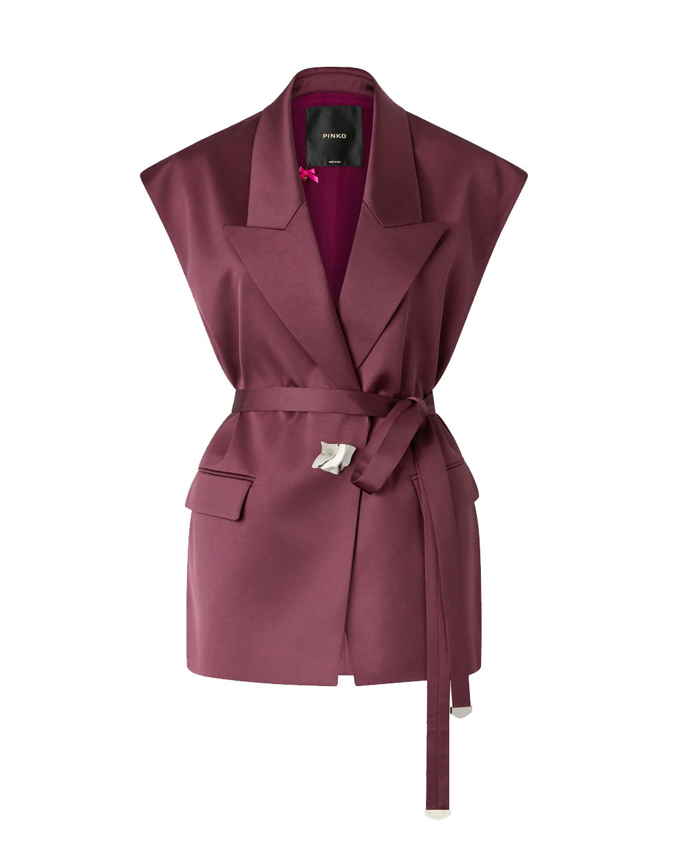 PINKO Giacca Pinko donna 106585A1Y5 Melanzana bordeaux smanicato satin<BR/><BR/> 106585A1Y5 R57 