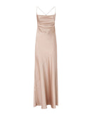 Pinko women's dress 106587A1Y5 Farro beige long satin slip dress