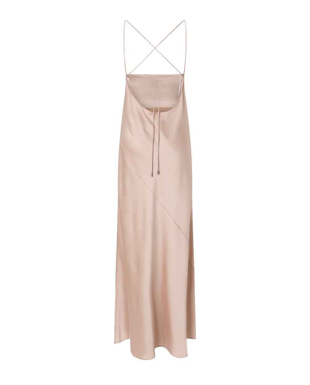 PINKO Abito Pinko donna 106587A1Y5 Farro beige slipdress lungo satin <BR/> 106587A1Y5 Q35 