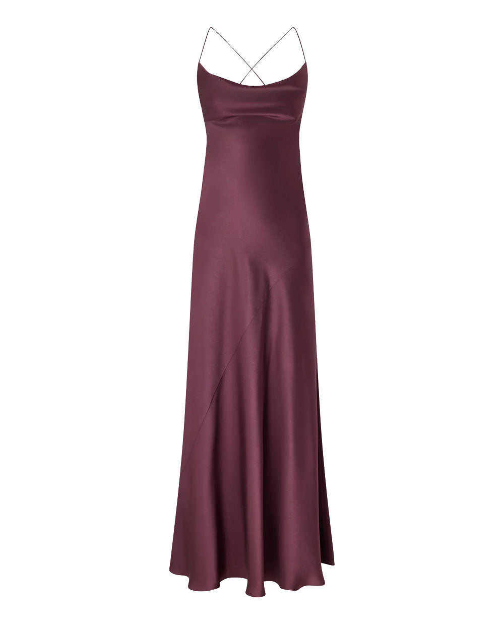 PINKO Abito Pinko donna 106587A1Y5 Farro bordeaux slipdress lungo satin <BR/><BR/> 106587A1Y5 R57 