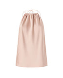 Top donna Pinko 106621A1Y5 Carota rosa satin scollo americana