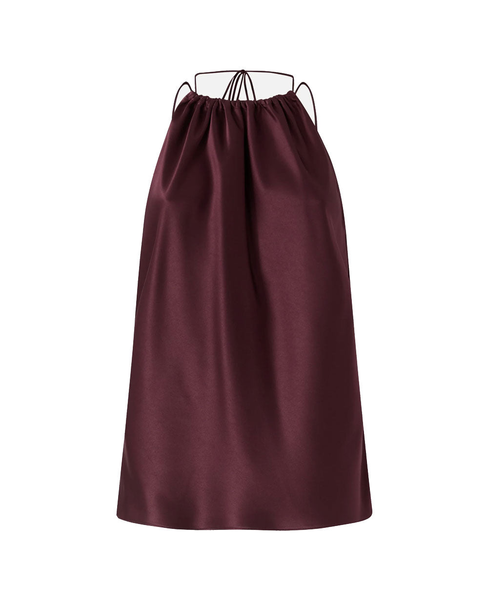 PINKO Top donna Pinko 106621A1Y5 Carota bordeaux satin scollo americana<BR/> 106621A1Y5 R57 