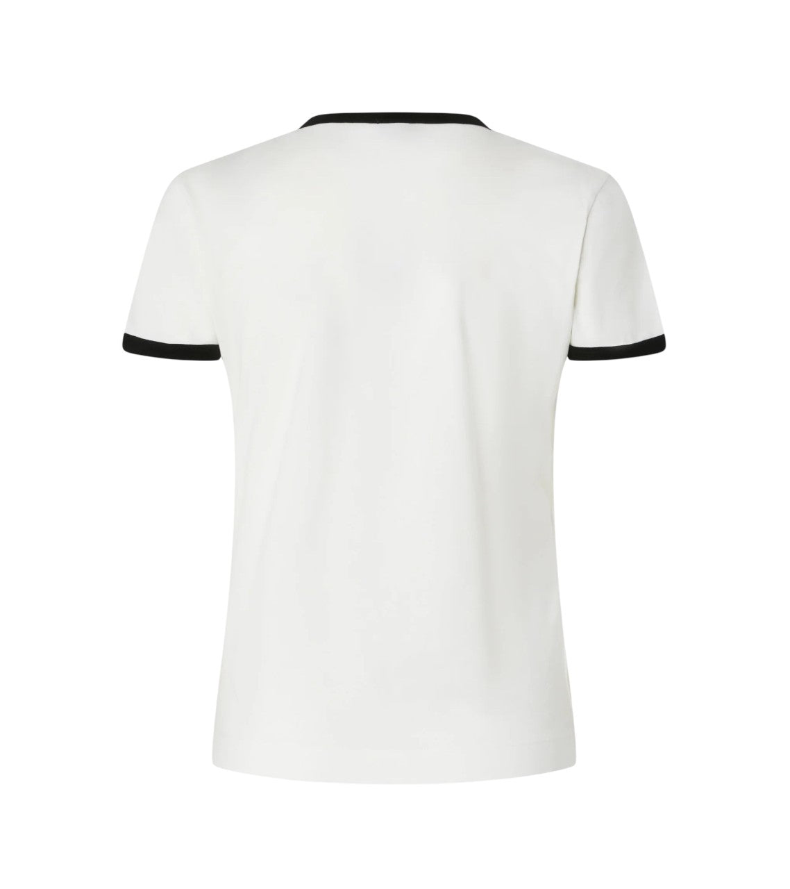 PINKO T-shirt Pinko donna 106902A3C2 ZZ1 Imperia con stampa logata Bianco Nero<BR/> 106902A3C2 ZZ1 