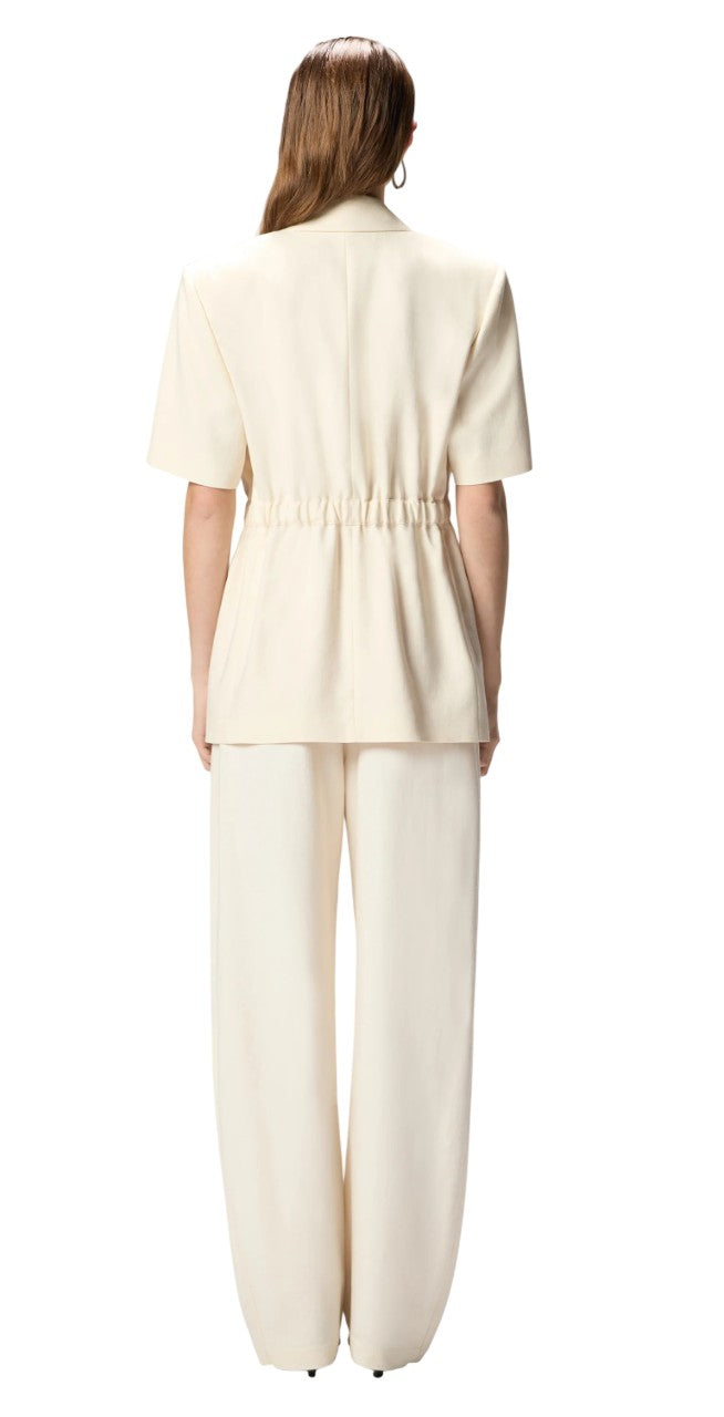 PINKO Giacca Pinko donna 106912A2W6 C00 Assago in viscosa frisottina Bianco Crema 106912A2W6 C00 
