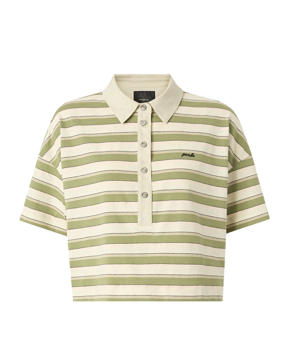 PINKO Polo Pinko donna New Karissa 106982A37W verde<BR/> 106982A37W BVR 