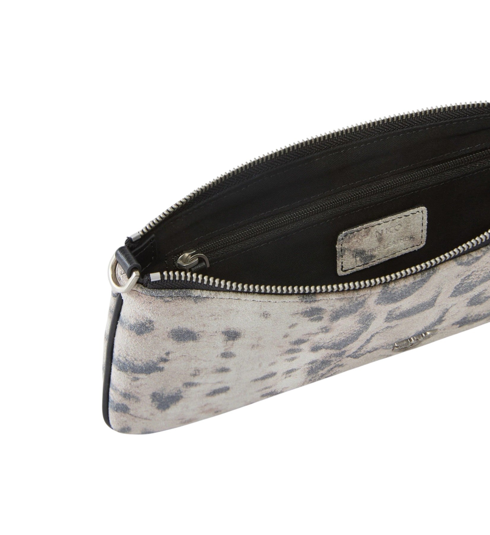 PINKO Pochette Pinko donna 107669A39V H8RQ New Horizontal Flat stampa pitone Avorio Nero<BR/> 107669A39V H8RQ 