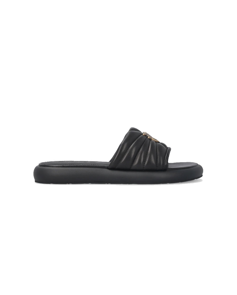 PINKO Ciabatta Pinko donna SD0525P003 Fiona nera nappa trapuntata love birds SD0525P003 Z99 