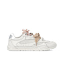 Sneakers Pinko donna SS0185P132 Yulia bianca lacci doppi cristallo charm