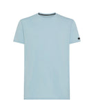 T-shirt RRD uomo 26221 Doticon Shirty Azzurro micro piquet stretch cotone fit regolare