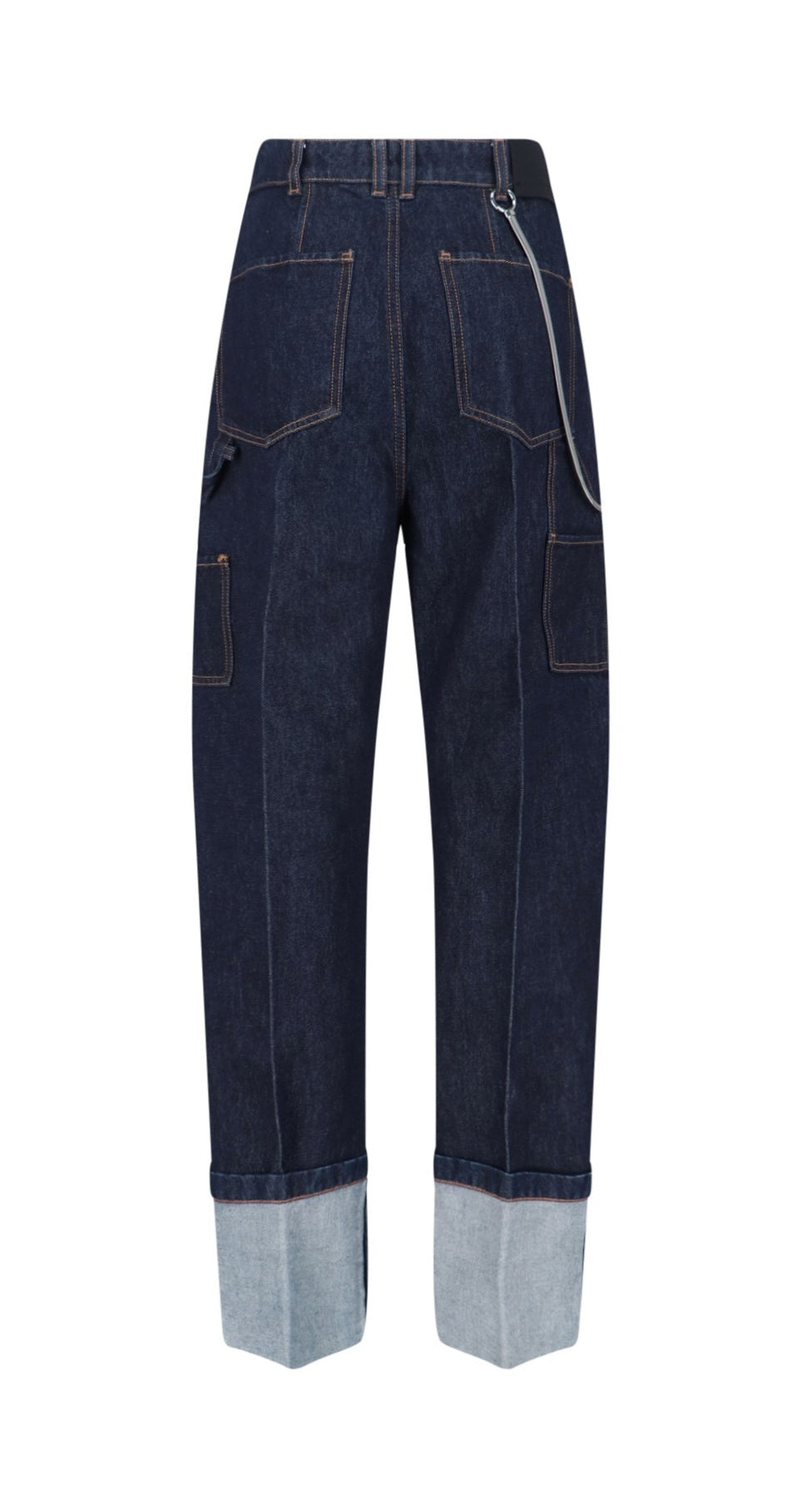 SPORTMAX Jeans Sportmax 2612181045600 001 Onorata con risvolto alto denim Blu scuro<BR/> 2612181045600 001 