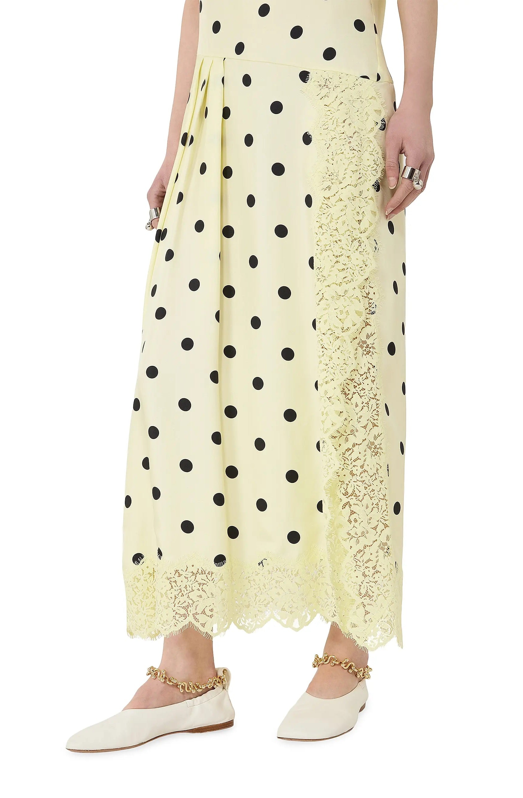 SPORTMAX Abito Sportmax donna 2612221032600 002 Capo lungo pois Giallo Limone<BR/> 2612221032600 002 