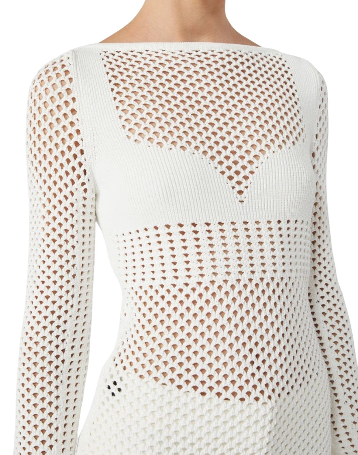 SPORTMAX Maglia Sportmax donna 2612361052600 001 Faglia aderente Bianco<BR/> 2612361052600 001 