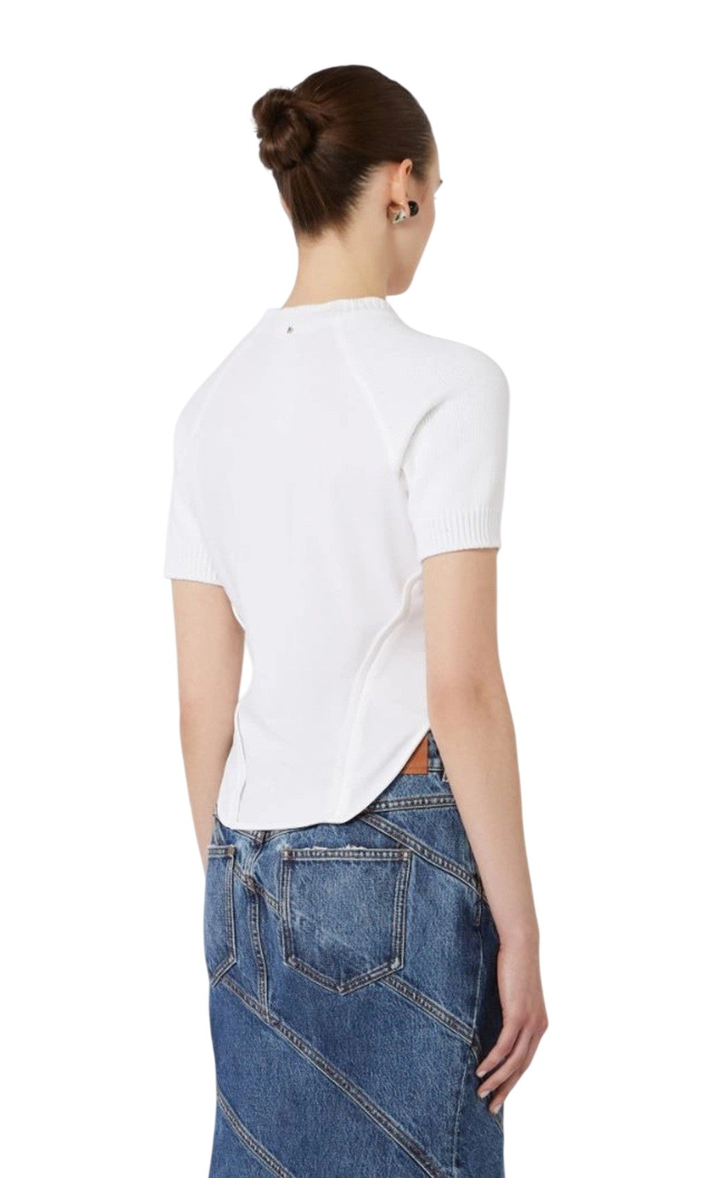 SPORTMAX Maglia Sportmax donna 2612941045600 001 Egrege stretch Bianco<BR/> 2612941045600 001 