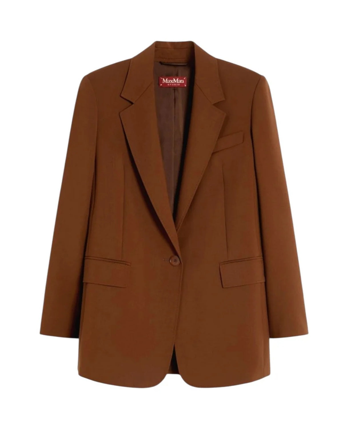 STUDIO Blazer Studio donna 2616041051600 003 Balco monopetto in lana stretch Cioccolato<BR/> 2616041051600 003 
