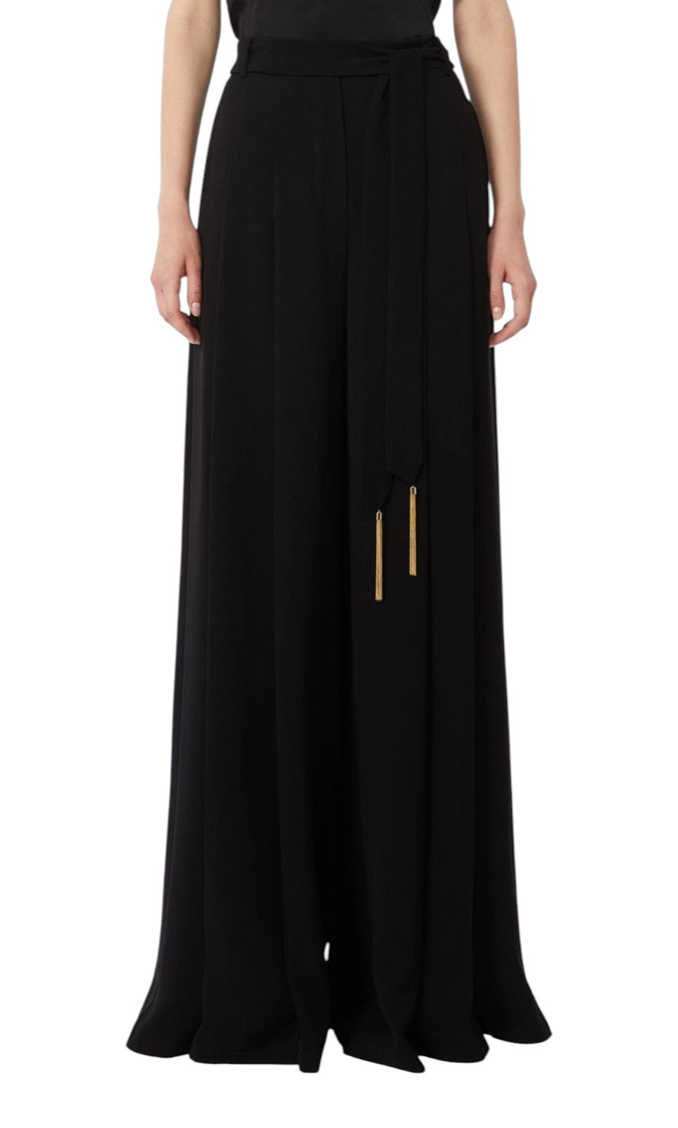 STUDIO Pantalone Studio donna 2616131014600 001 Valico palazzo in cady Nero<BR/> 2616131014600 001 