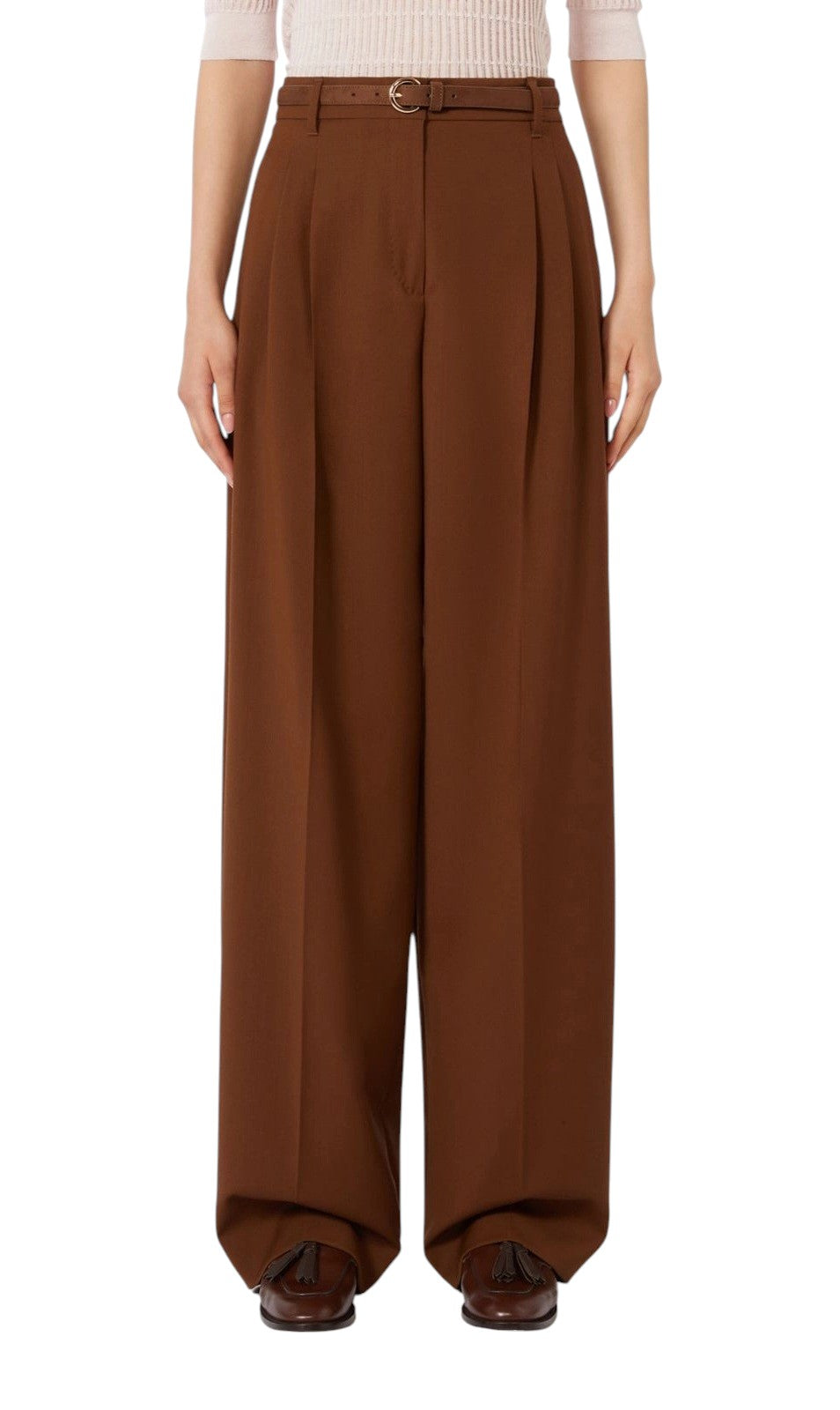 STUDIO Pantalone Studio donna 2616131081600 003 Bacio fluido in lana Cioccolato<BR/> 2616131081600 003 