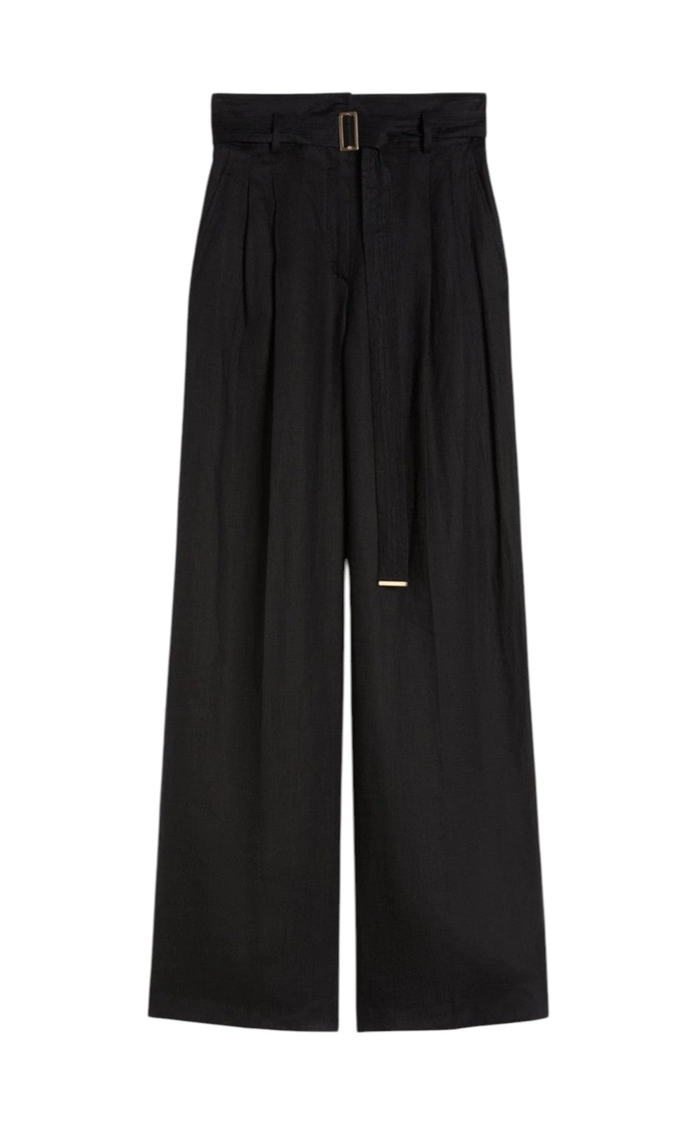 STUDIO Pantalone Studio donna 2616131092600 035 Materia in tela di lino Nero<BR/> 2616131092600 035 