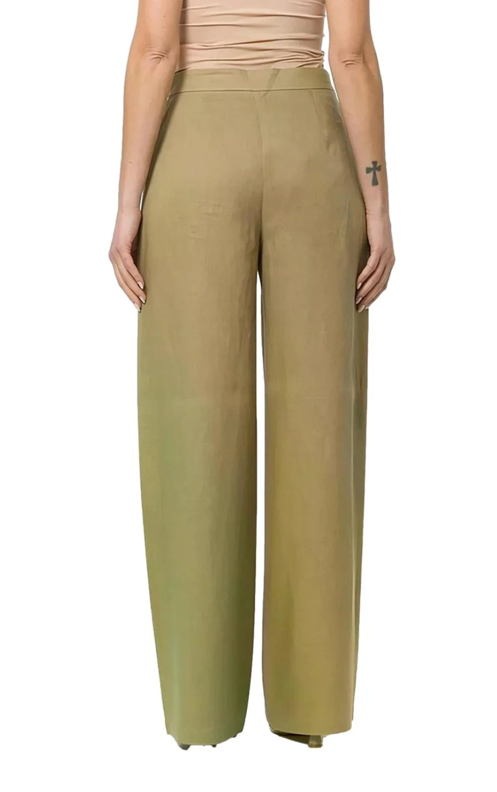 STUDIO Pantalone Studio donna 2616131122600 036 Tapioca in lino Beige Coloniale<BR/> 2616131122600 036 
