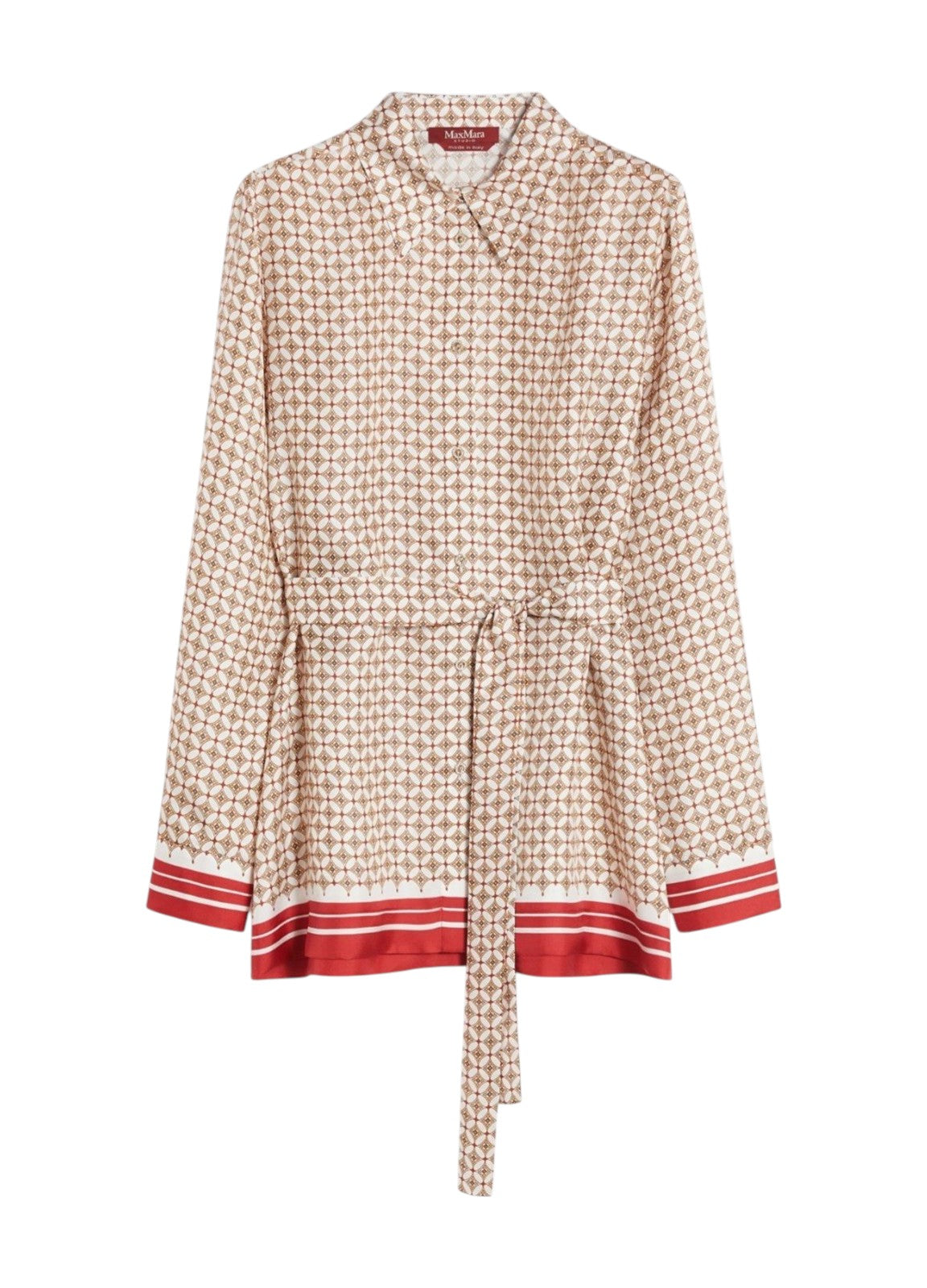STUDIO Camicia Studio donna 2616191011600 001 Tenuta in seta stampata Rosso<BR/> 2616191011600 001 