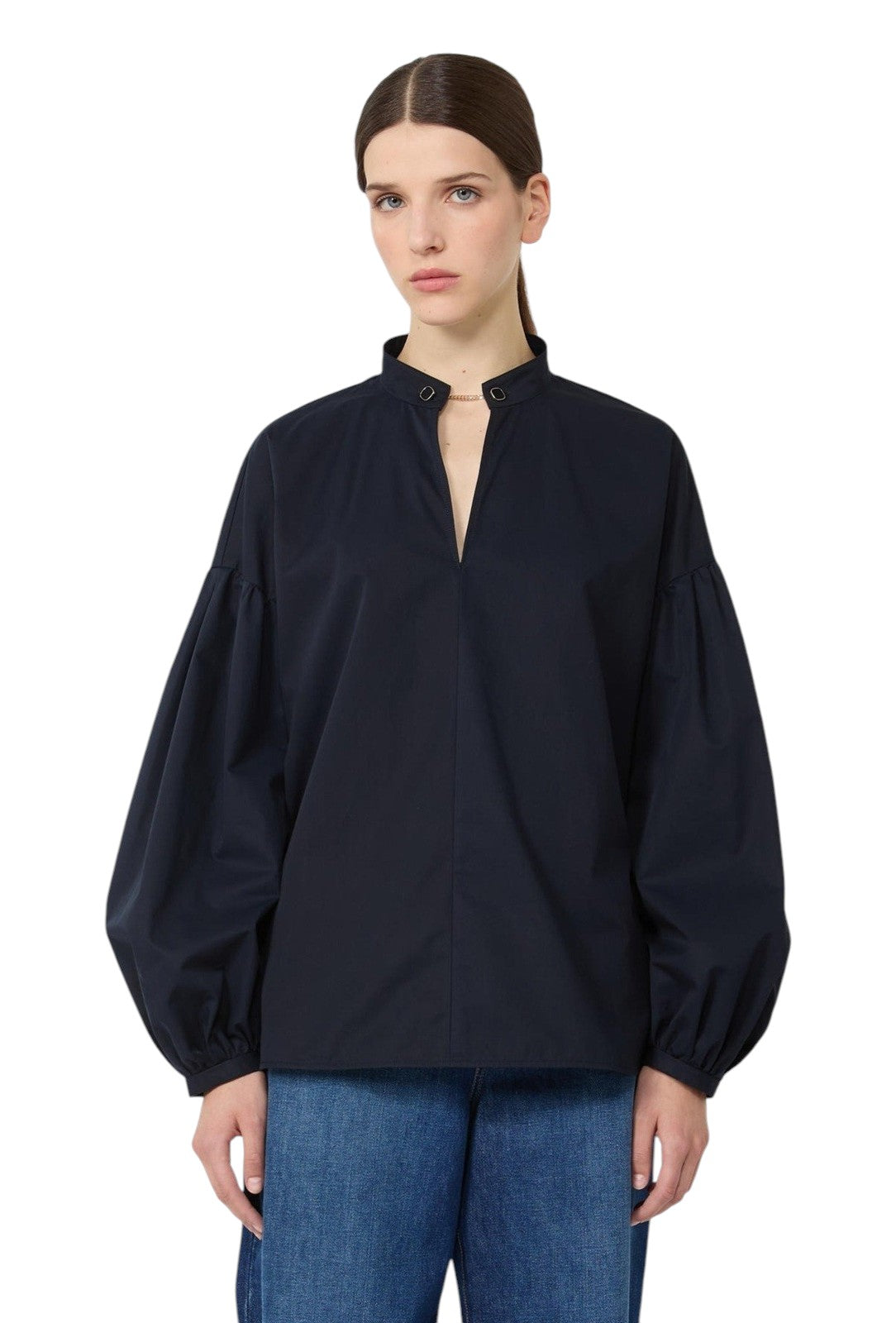 STUDIO Blusa Studio donna 2616191021600 004 Ginnasta in cotone Blu<BR/> 2616191021600 004 