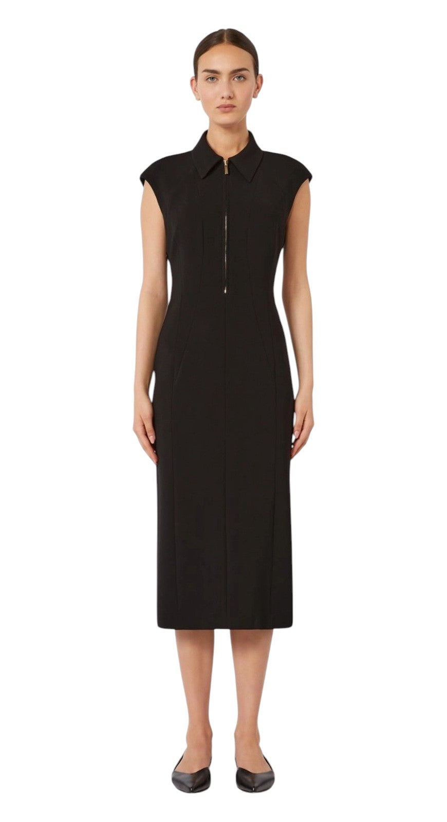 STUDIO Abito Studio donna 2616221055600 001 Alga midi in cady Nero<BR/> 2616221055600 001 