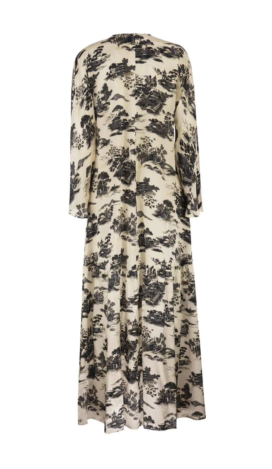STUDIO Abito Studio donna 2616221164600 002 Alga maxi con stampa paesaggio Avorio<BR/> 2616221164600 002 