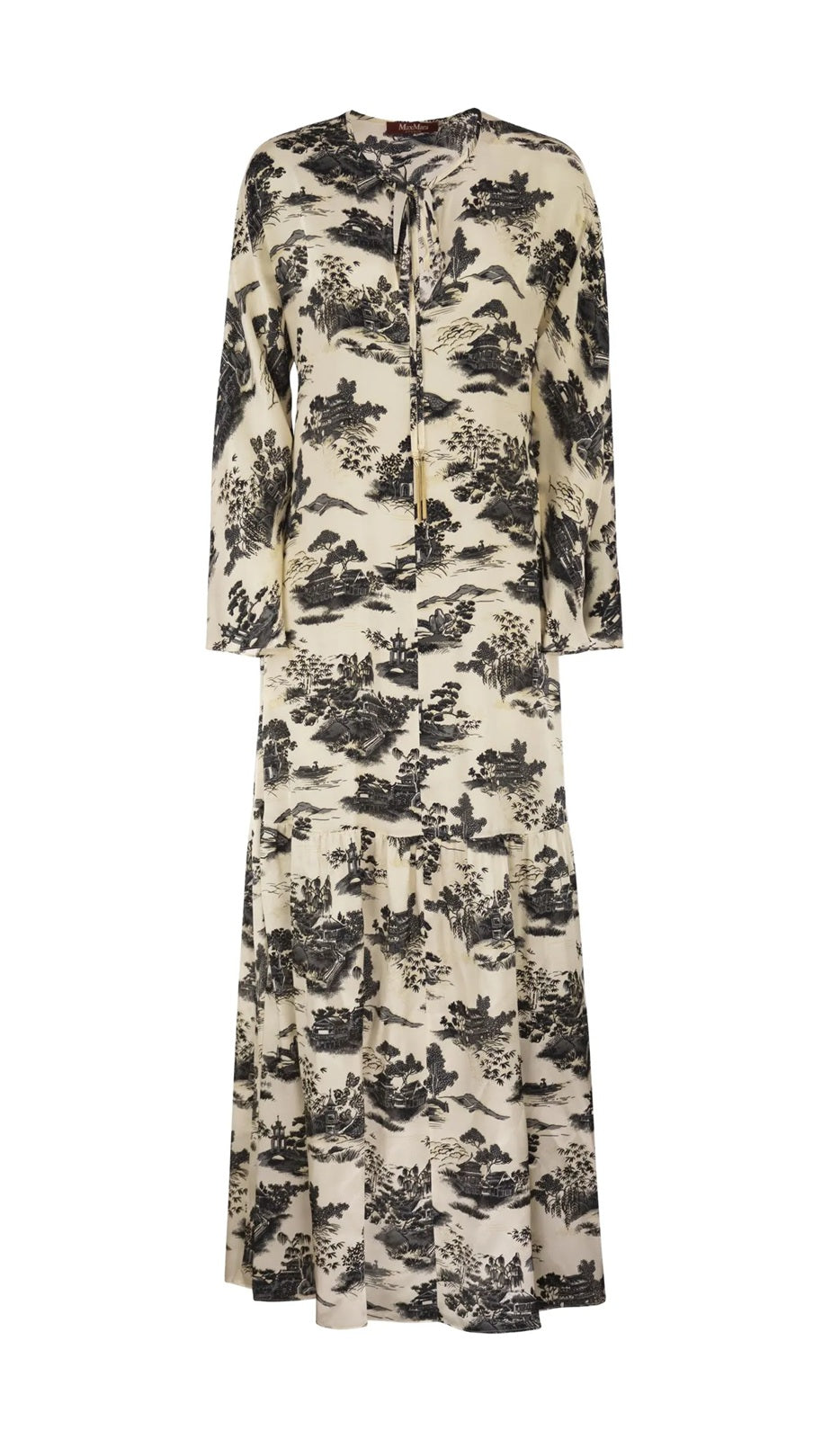 STUDIO Abito Studio donna 2616221164600 002 Alga maxi con stampa paesaggio Avorio<BR/> 2616221164600 002 