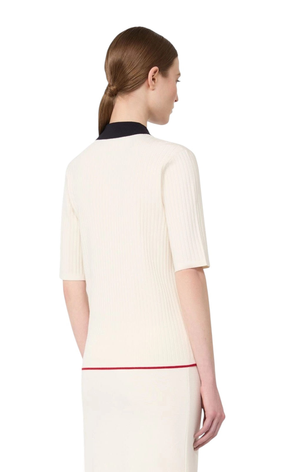 STUDIO Maglia Studio donna 2616361031600 009 Oscuri in viscosa stretch Bianco Blu<BR/> 2616361031600 009 