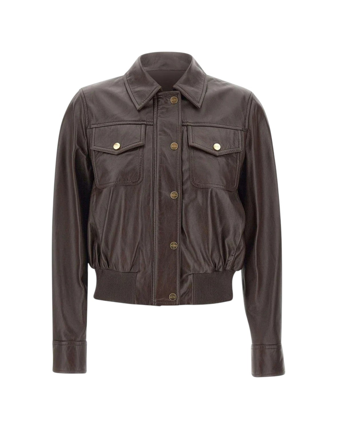 STUDIO Giacca Studio donna 2616441011600 002 Biada in pelle Marrone 2616441011600 002 